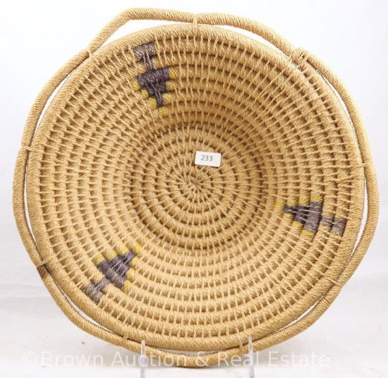 Native American 12.5"d woven bowl/basket