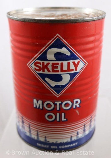 Skelly Motor Oil quart size can