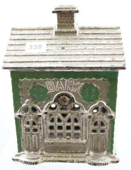 Cast Iron "Bank" w/chimney, 5.5" tall