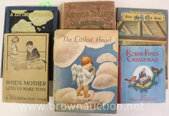 (7) Children's books incl. A Little Princess, The Littlest Angel (copyright 1946), The American