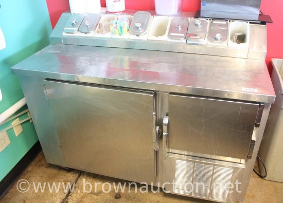 48" Stainles refrigerated ice cream novelty storage case - works but won't hold temperature to