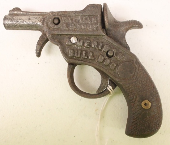 Vintage cast cap gun, "American Bull Dog"