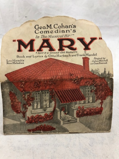 Old "Mary" (Isn't it a Grand Old Name?) paper program - cool! Old!