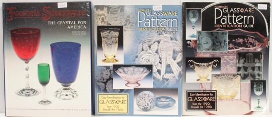 (3) Research books: 2-Florence's Easy Identification for Glassware, from 1900-1960s and 1920s-1960s;