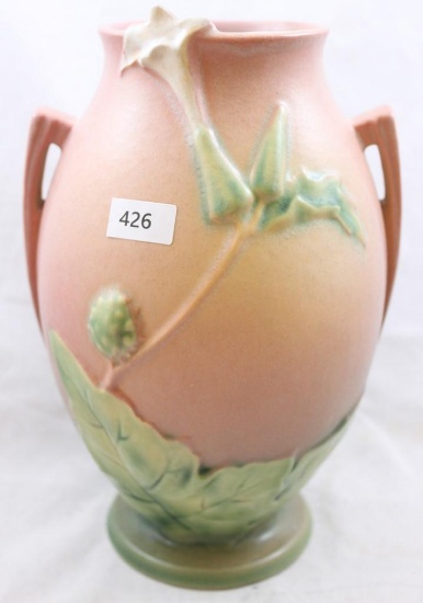 Roseville Thornapple 818-8" vase, pink