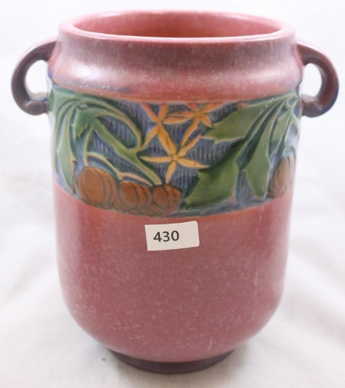 Roseville Baneda 610-7" vase, pink