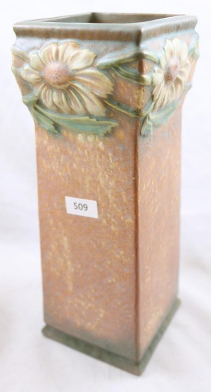 Roseville Dahlrose 10"h vase