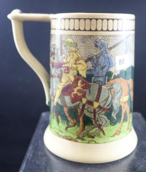 Royal Doulton D2961 King Arthur Knights 5.5"h mug