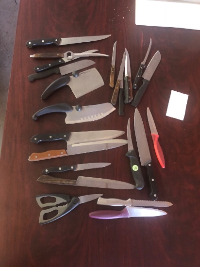 Assortment of Kitchen knives