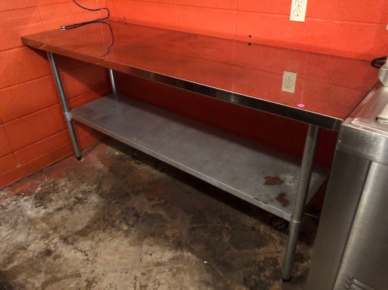 6' x 2' Stainless steel table