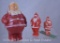 (3) Vintage Santas