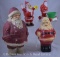 (4) Vintage Santas