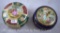 (2) Round dresser boxes, both have Classical scenes on lid: 1-5