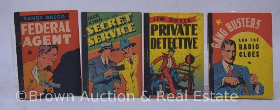 (4) Whitman publishing Penny Books, soft covers, stapled, detective themed