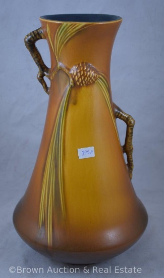 Roseville Pine Cone 712-12" vase, brown