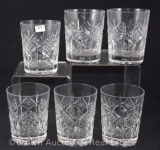 (6) Waterford Crystal large sized tumblers, 4.5