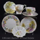 Miscl. Shelley England Bone China pieces incl. cup/saucer set, plate, bowls and creamer