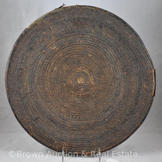 Plains Indian grain sifter, 15"d, era 1880's