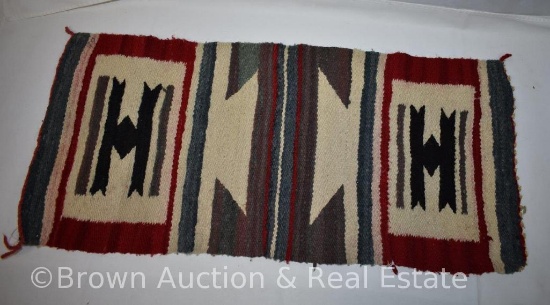 Native American rug, 16" x 35" (1940's)