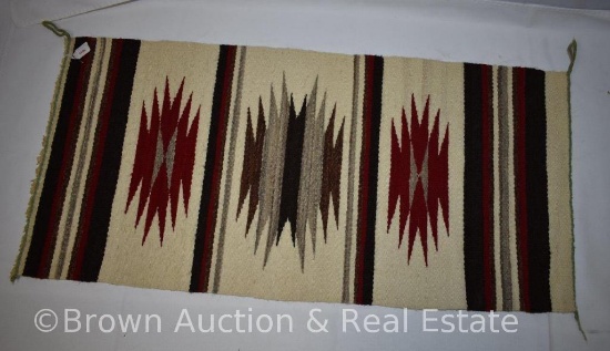 Native American rug, 17" x 35" (1940's)