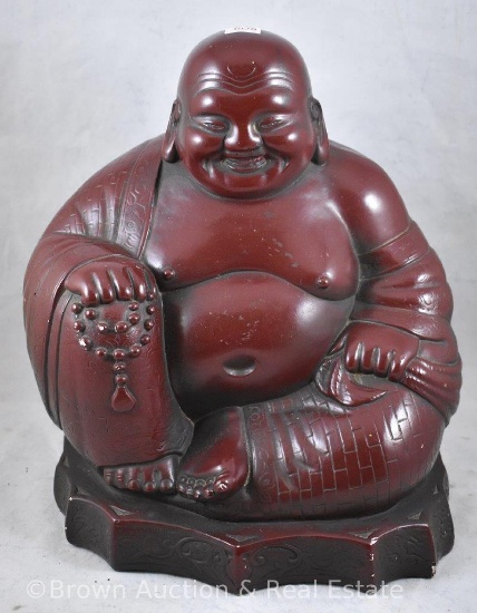 Vintage Buddah statue, 13" tall x 10"w