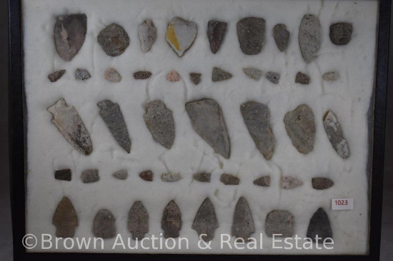 (45) Arrowheads and points, .5" to 3" sizes