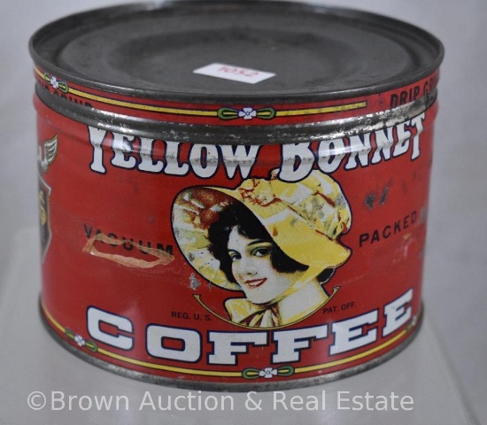 "Yellow Bonnet Coffee" one pound can