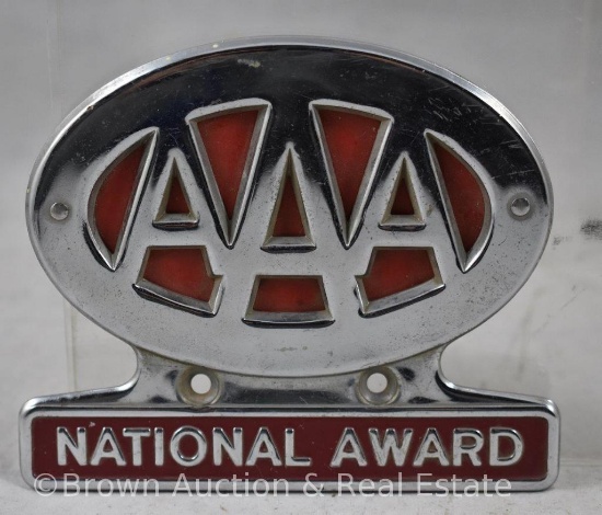 AAA National Award license plate tag topper