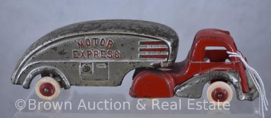 Hubley Cast Iron "Motor Express" truck, 7.5"l
