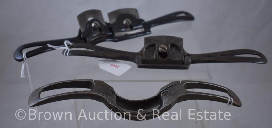 (3) Antique shave planes (used by cobblers or cabinet makers) incl. Snell & Atherton/OED 6