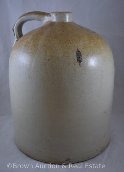 "Macomb Stoneware No. 4" handled jug
