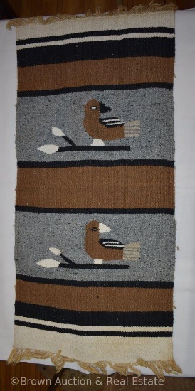 Native American rug, 37" x 17.5"