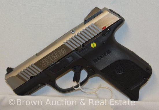 Ruger SR9c 9mm x 19 pistol, stainless **BUYER MUST PAY A $25 FFL TRANSFER FEE**