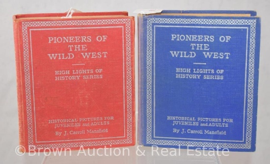 (2) Pioneers of the Wild West Big Little-style books by J. Carroll Mansfield