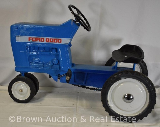 Blue Ford 8000 pedal tractor