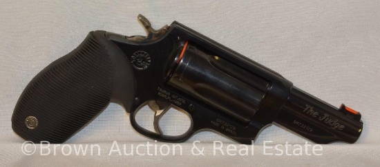 Tauras Judge revolver, 410 ga & .45, 3" barrel, blue - likely never fired **BUYER MUST PAY A $25 FFL