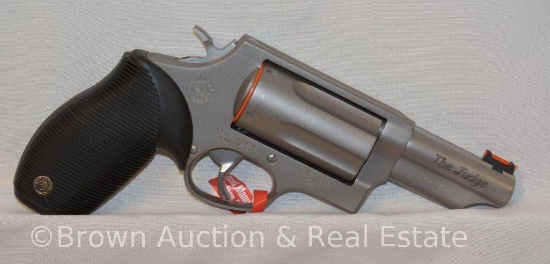 Tauras Judge revolver, 410 ga & .45, 3" barrel, stainless - likely never fired **BUYER MUST PAY A