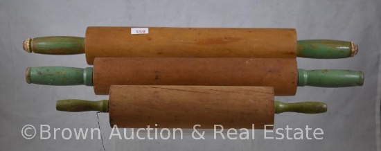 (3) Wooden rolling pins