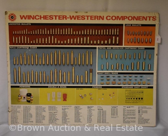 Winchester cardboard store display, self-standing, 24" x 21"