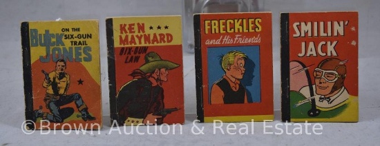 (4) Penny books - Buck Jones, Smilin' Jack, Freckles and Ken Maynard