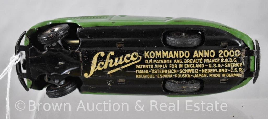 Schuco Kommando Anno 00 Clockwork Car Green 5 5 L No Key Art Antiques Collectibles Toys Hobbies Diecast Toy Vehicles Online Auctions Proxibid