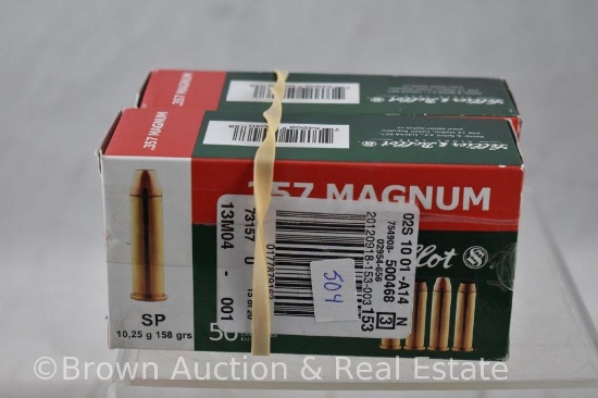 (2) Boxes of Sellier and Bellot 357 Magnum ammo