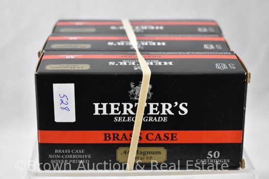 (3) Boxes of Herter's 44 Magnum ammo