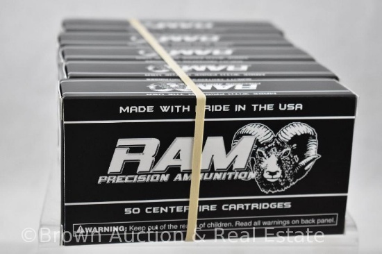 (5) Boxes of RAM 9mm Luger ammo