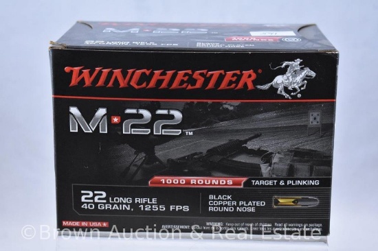 Winchester .22 LR ammo, 1,000 rounds