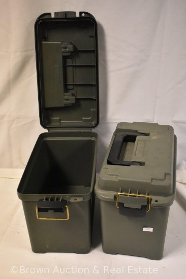 (2) plastic Ammo Boxes