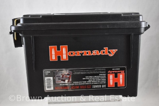 Ammo box case of Hornady .223 ammo, 300 rounds