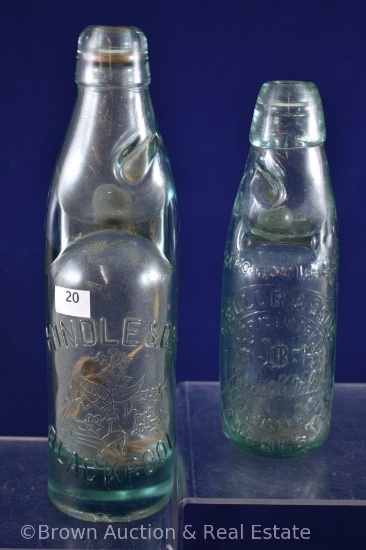 (2) Cod-neck bottles