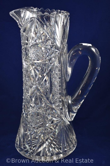 Cut Glass 12.5"t tankard