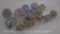 (12)Transparent swirl marbles